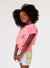 Billieblush White & Pink Crochet Side Shorts
