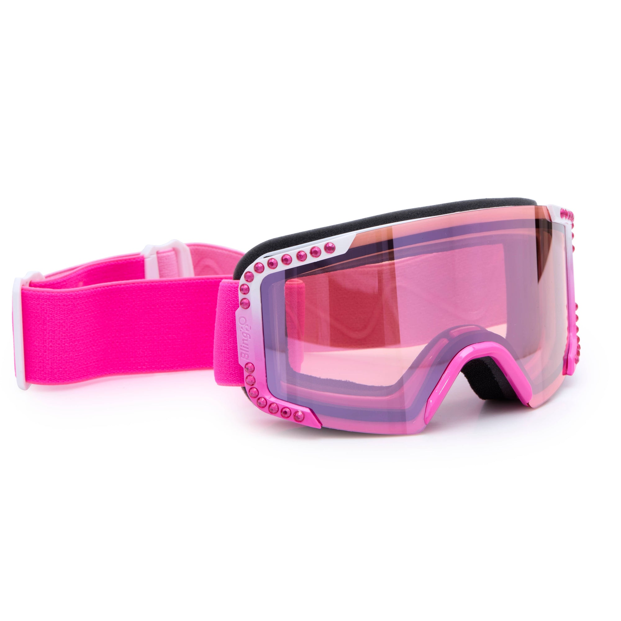 snow goggles pink Ski Goggles Rhinestone Pink