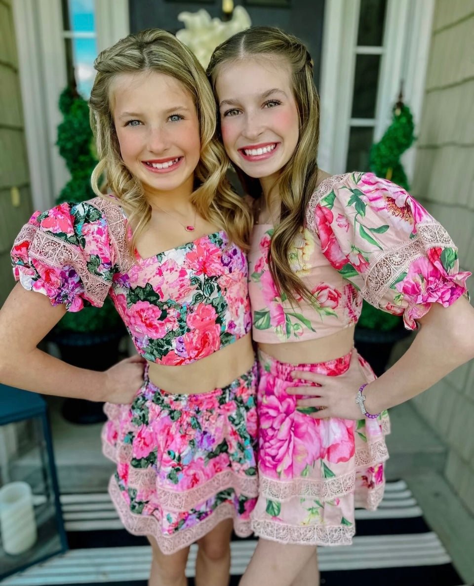 Buddy Love Tween 2pc Simone Skirt Set - Garden Florals - Everything But The PrincessBuddy Love Tween