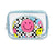 2 Pack Smiley Face Varsity Collection Clear Cosmetic Bag