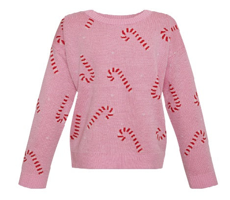 Beach Riot Little Callie Sweater- Candy Cane