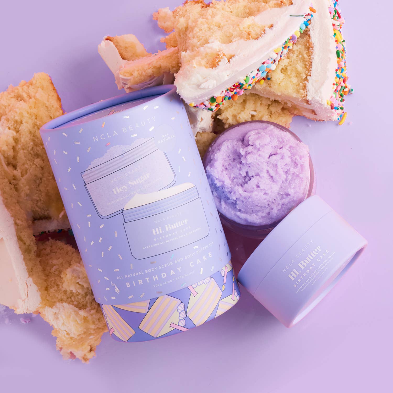 Birthday Cake Body Scrub + Body Butter Gift Set
