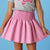 Cheryl Creations Bubblegum Pink Smocked Pleather Skirt (Built in Shorts) - Everything But The PrincessCheryl