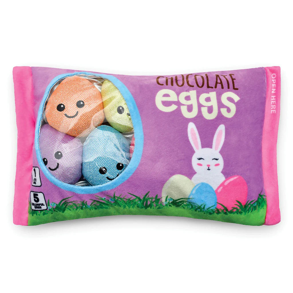 Iscream Chocolate Easter Egg Buddies Packaging Fleece Plush