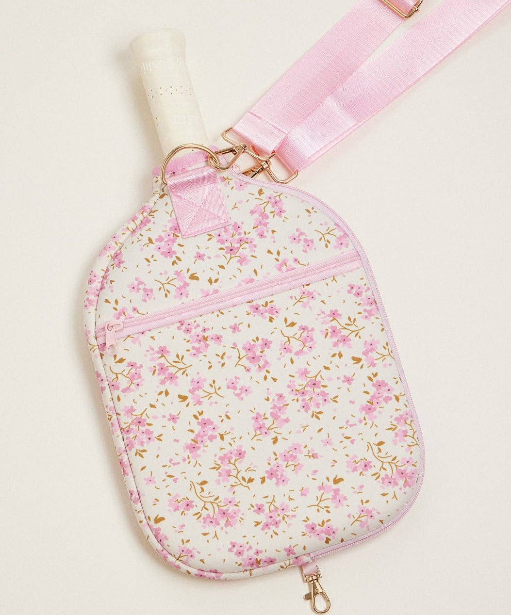 Floral Pickleball Paddle Bag & Cover