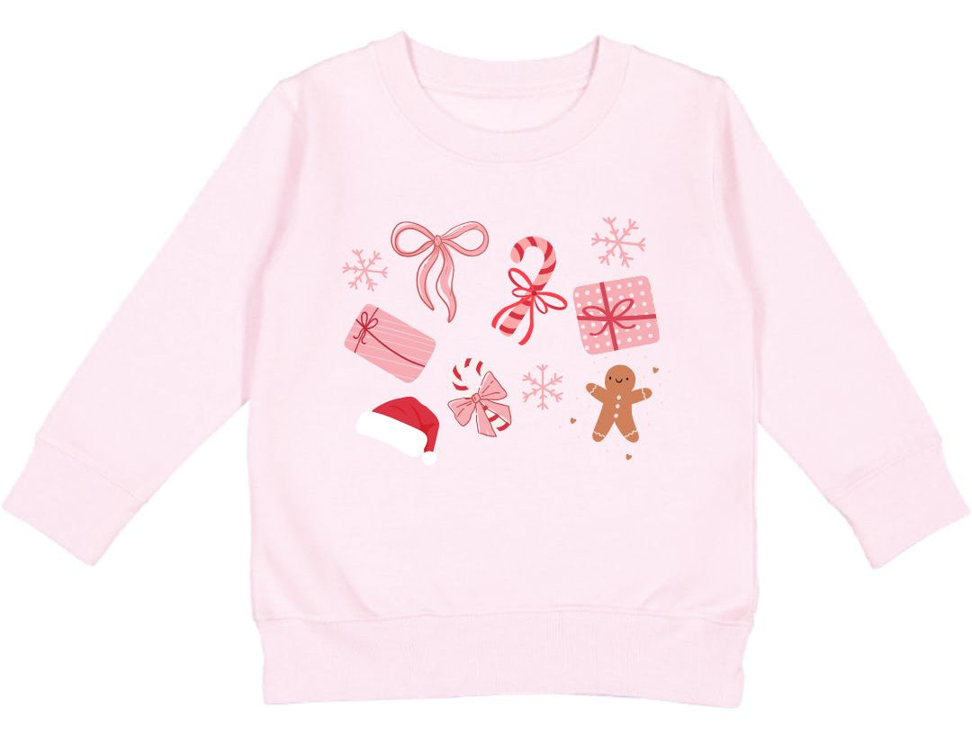 Sweet Wink Pink Christmas Fun Sweatshirt
