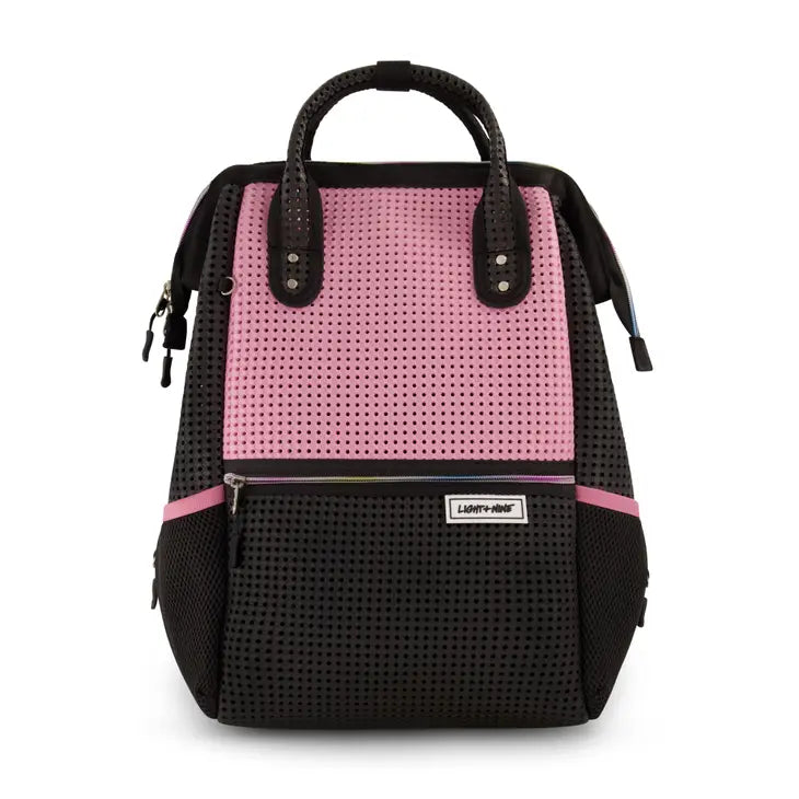 Light + Nine Black/Pink Tweeny Tall Backpack -Customize With Gibets!