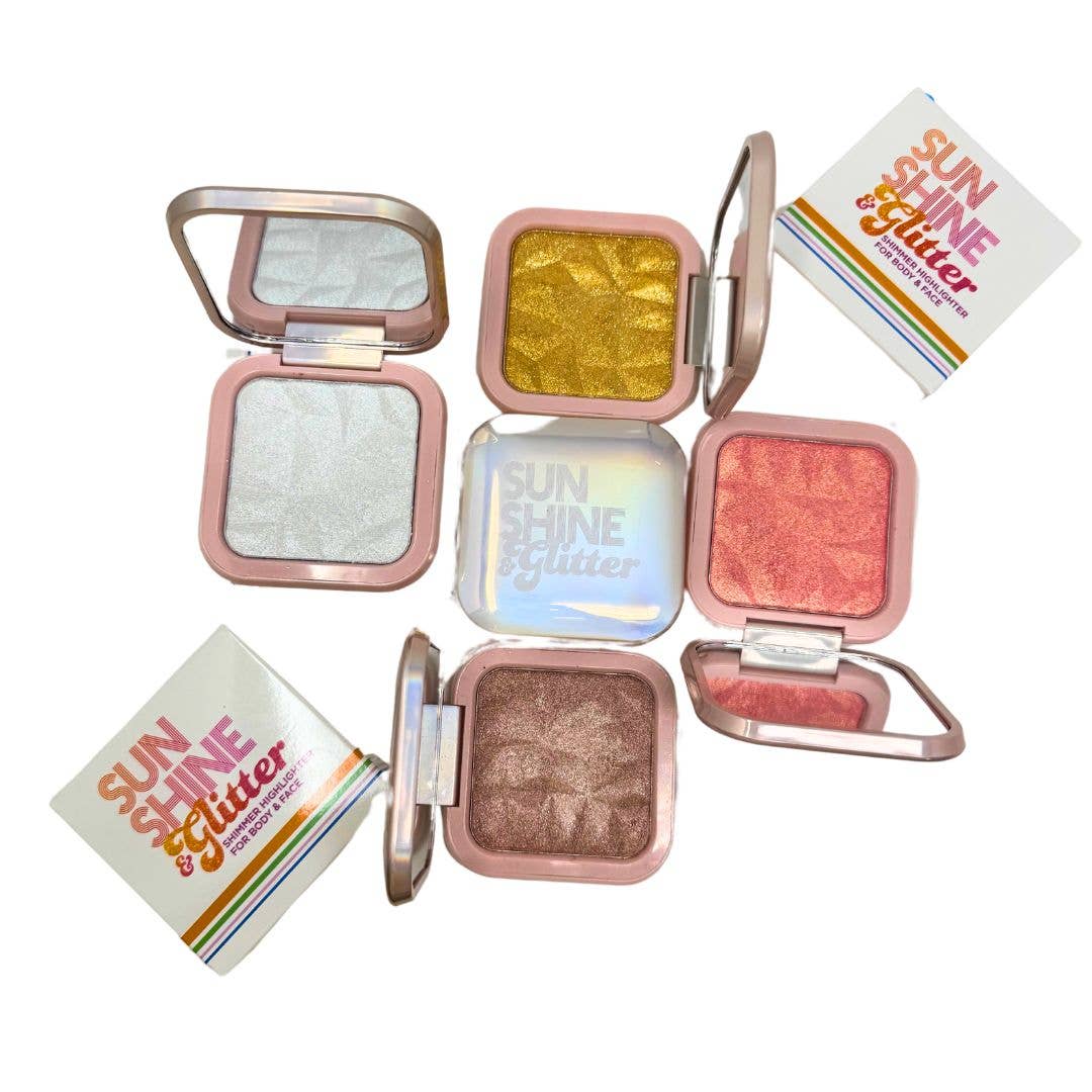 Sunshine & Glitter Highlighter Shimmer Compact: Sunkissed