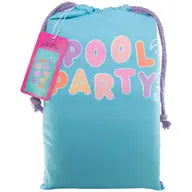 Pool Party Quick Dry Jumbo Beach Towel &amp; Bag