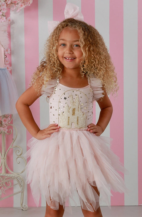 Ooh! La, La! Couture Blush Pink Castle Emma Dress24m/2t