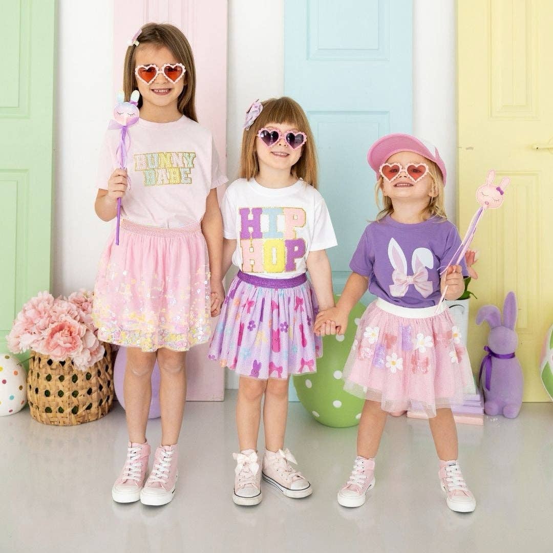 Sweet Wink Bunny Bow Sequin Easter Tutu