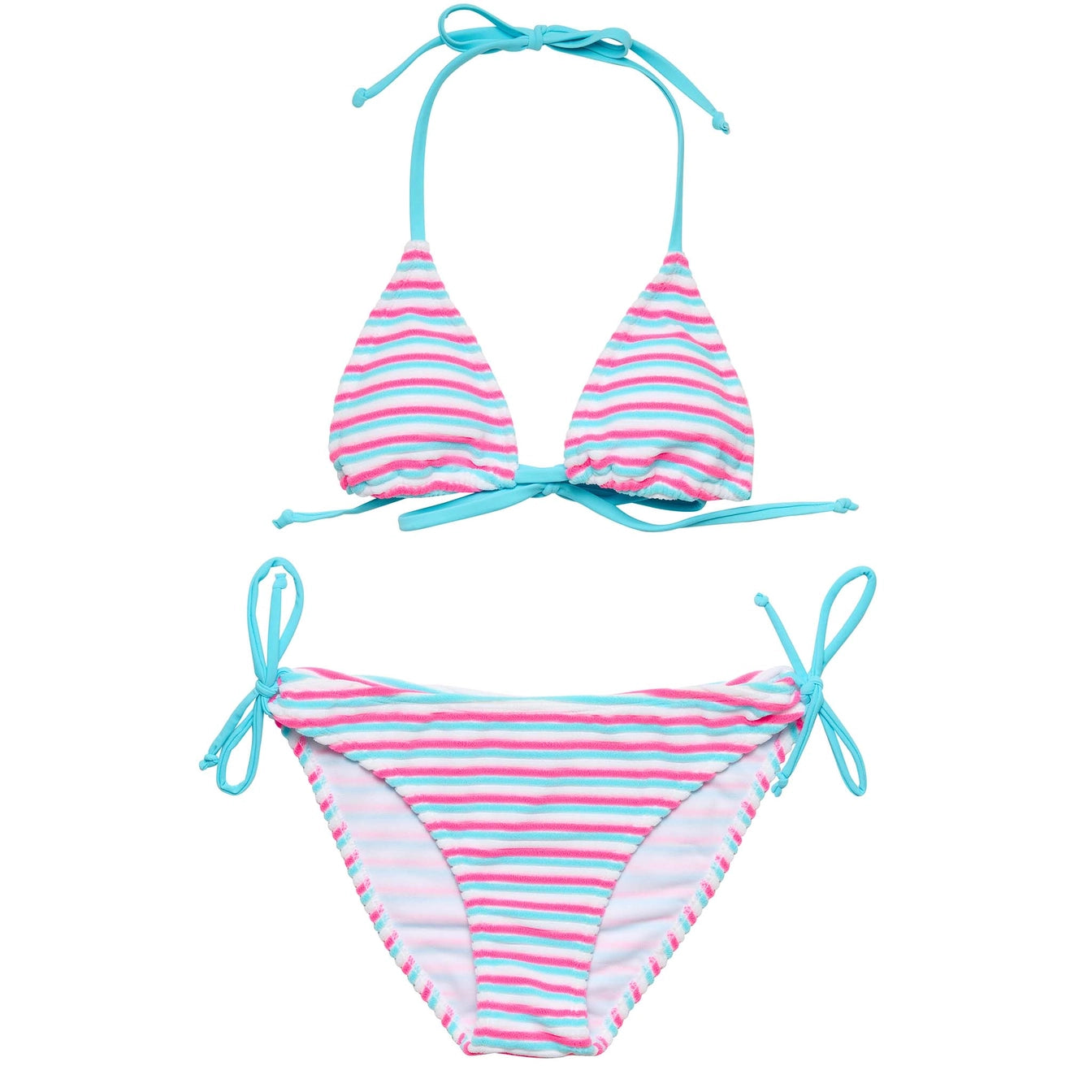 Snapper Rock Sorbet Stripe Tween Triangle Bikini
