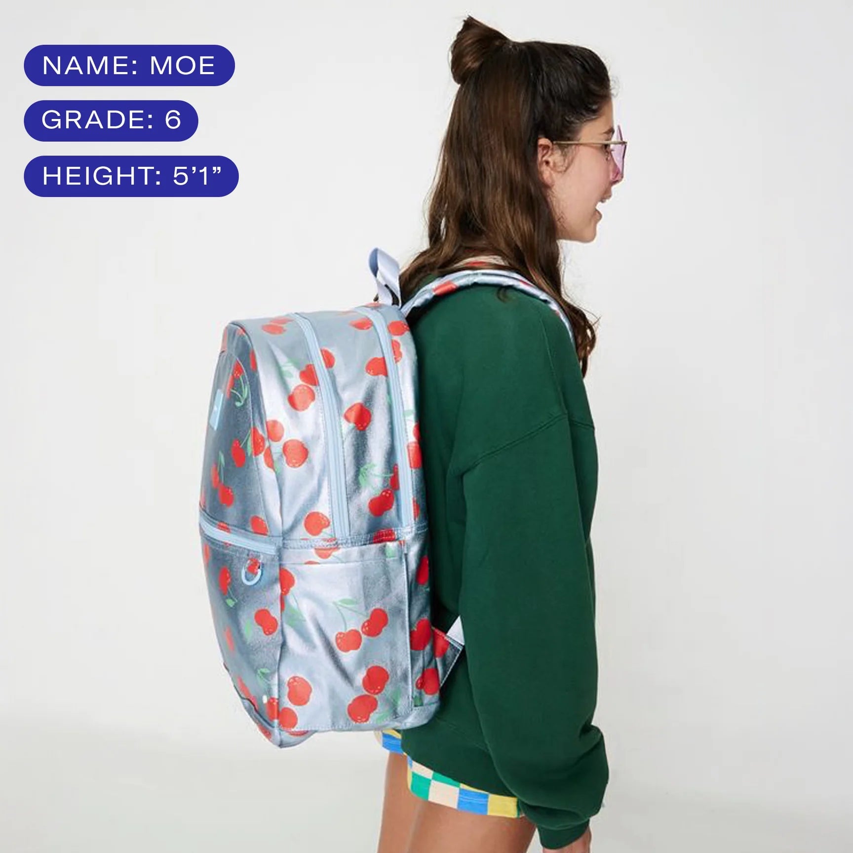 State Bags Kane Kids Double Pocket Large 17" Backpack - Metallic Gold