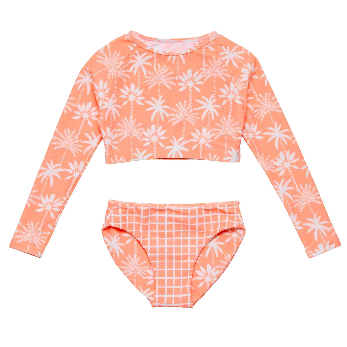 Snapper Rock Cali Palms Crop Long Sleeve Rash Set