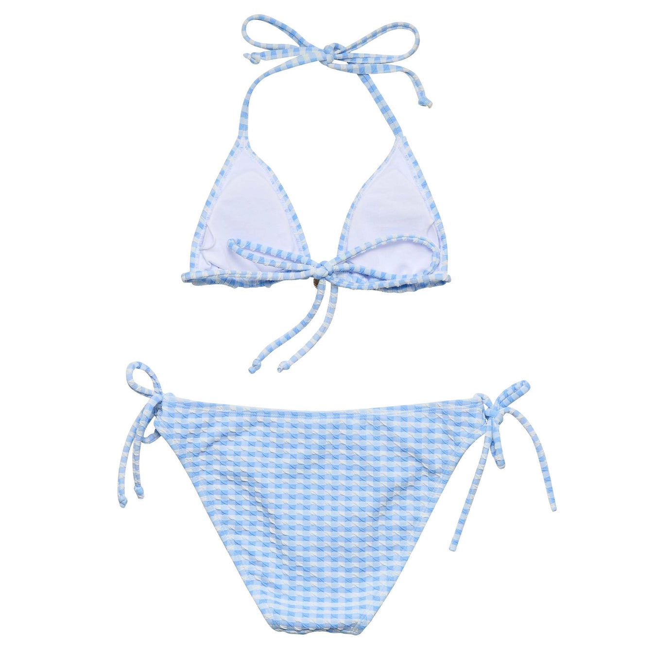 Snapper Rock Seaside Gingham Tween Triangle Bikini