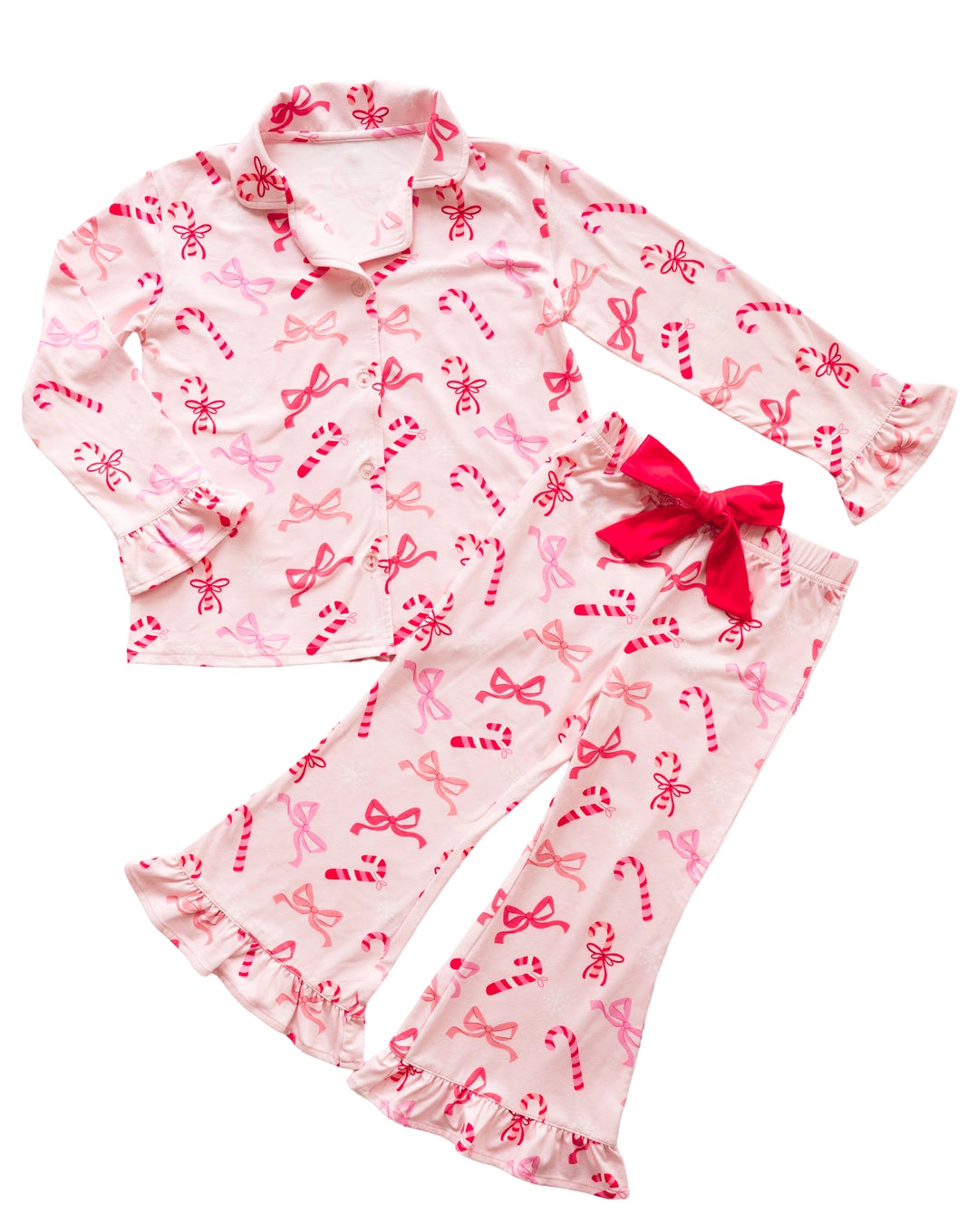 Sweet Wink Peppermint Party 2pc Holiday Lounge Set-4T