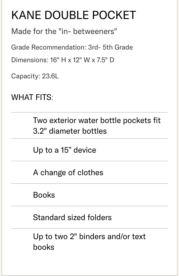 State Bags Kane Kids Double Pocket 16" Backpack - Metallic Gold