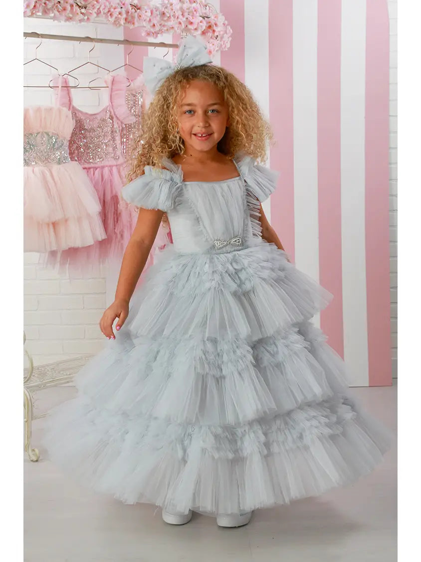 Ooh! La, La! Couture Blue Ice Coralie Maxi Dress