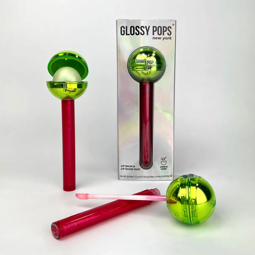 Set de regalo de bálsamo labial y brillo labial de lujo Glossy Pops - Santa Pop