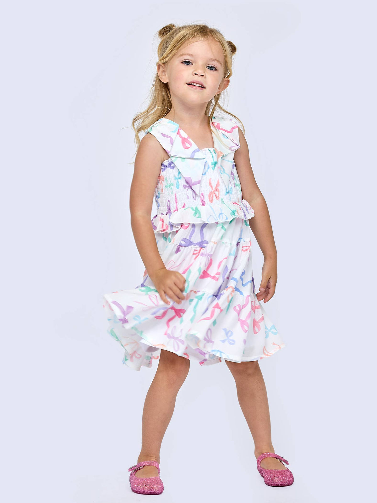 Baby Sara / Hannah Banana Bow Print Dress * Preorder *