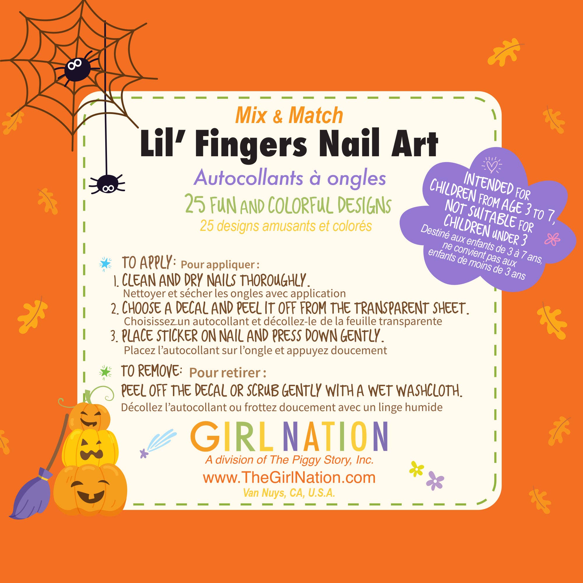 Lil' Fingers Nail Art- Halloween Nail Stickers