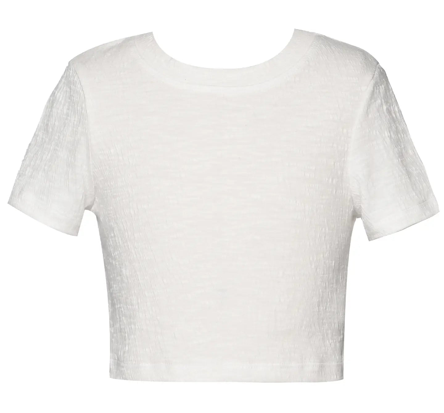 tween girls white tee with a textured fabric