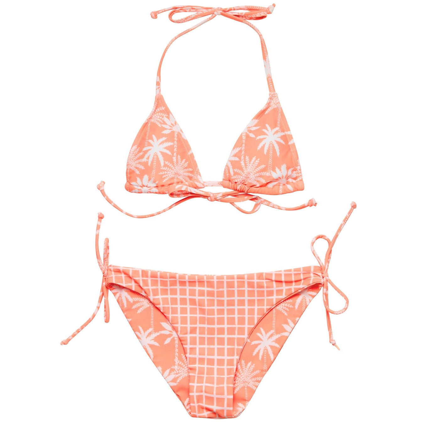 Snapper Rock Cali Palms Tween Triangle Bikini - Reversible Bottoms