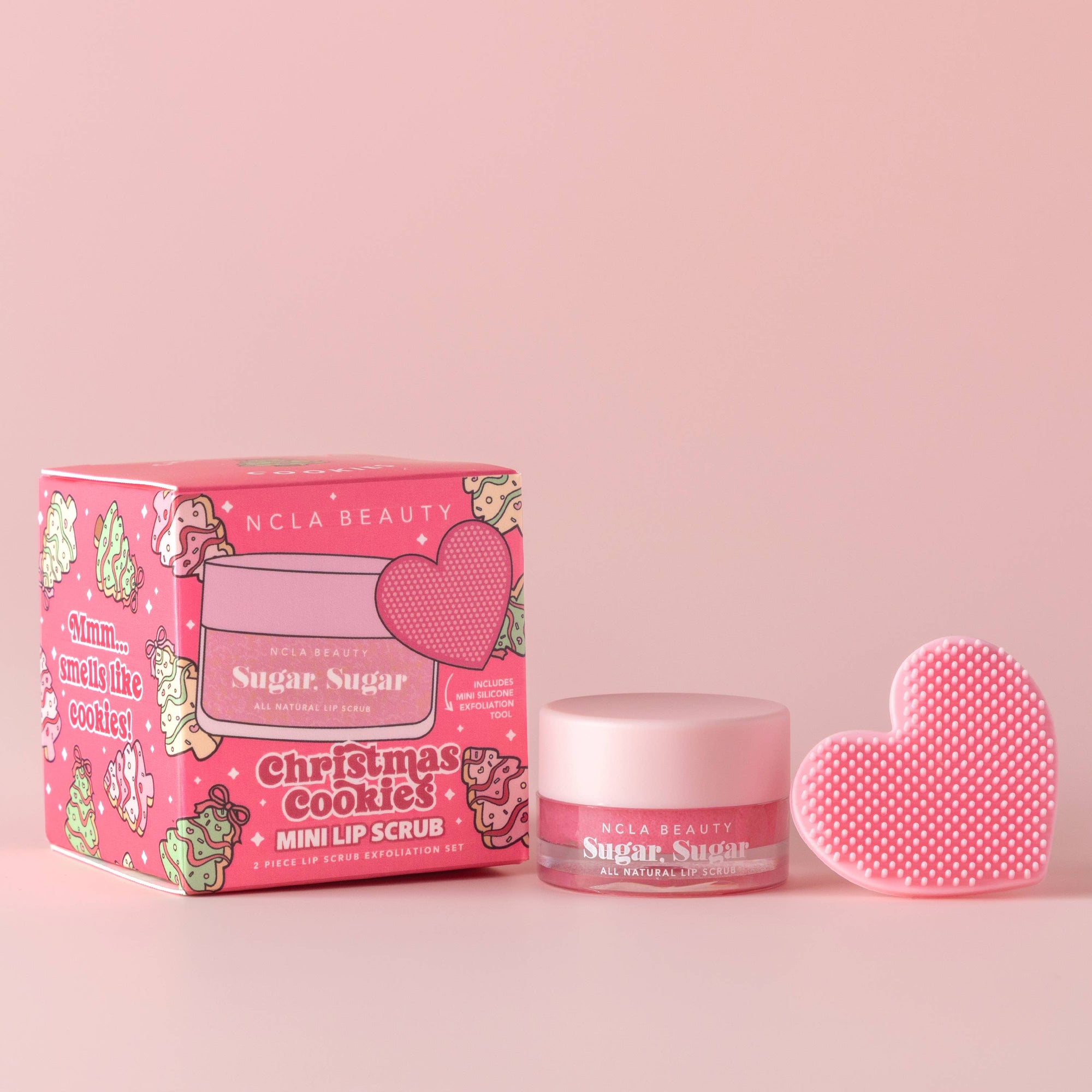 Ornament Mini - Christmas Cookies Lip Scrub + Scrubber Gift Set