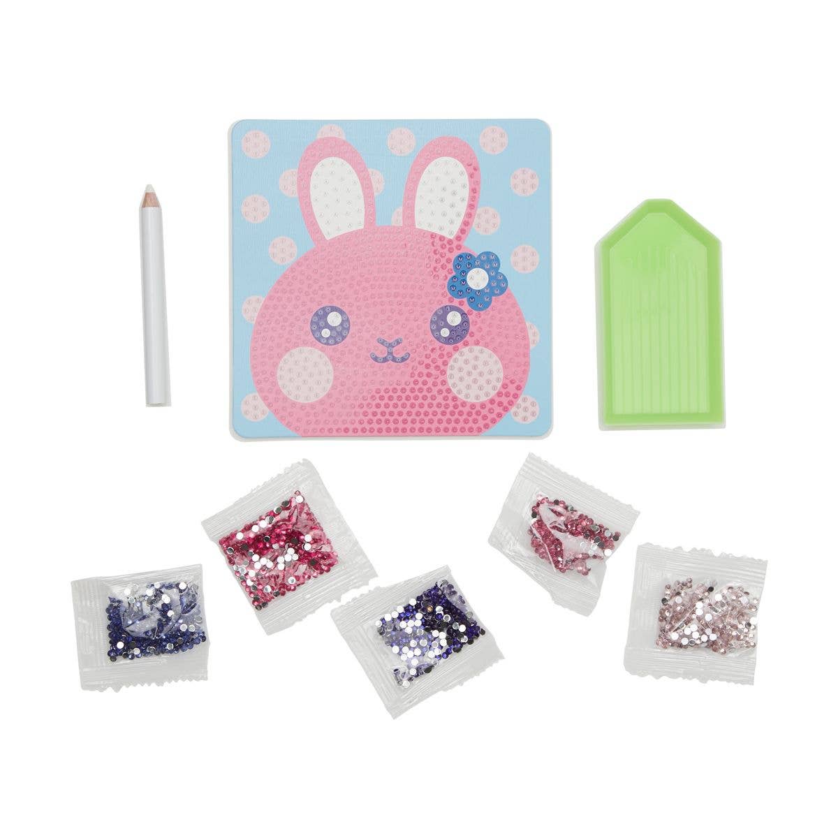 OOLY - Razzle Dazzle D.I.Y. Mini Gem Art Kit - Bouncy Bunny