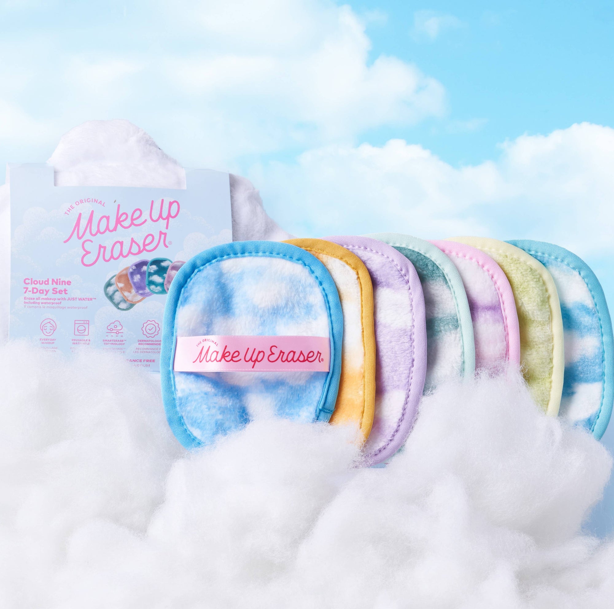 MakeUp Eraser 7-Day Gift Set &  Cloud Cosmetic Bag