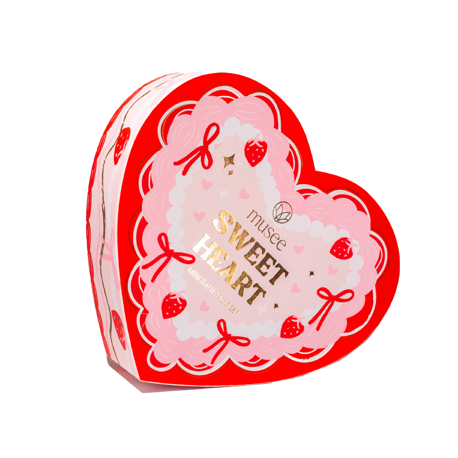 Musee - Sweet Heart Three Bath Balm Set- Surprise - Hair Clips Inside