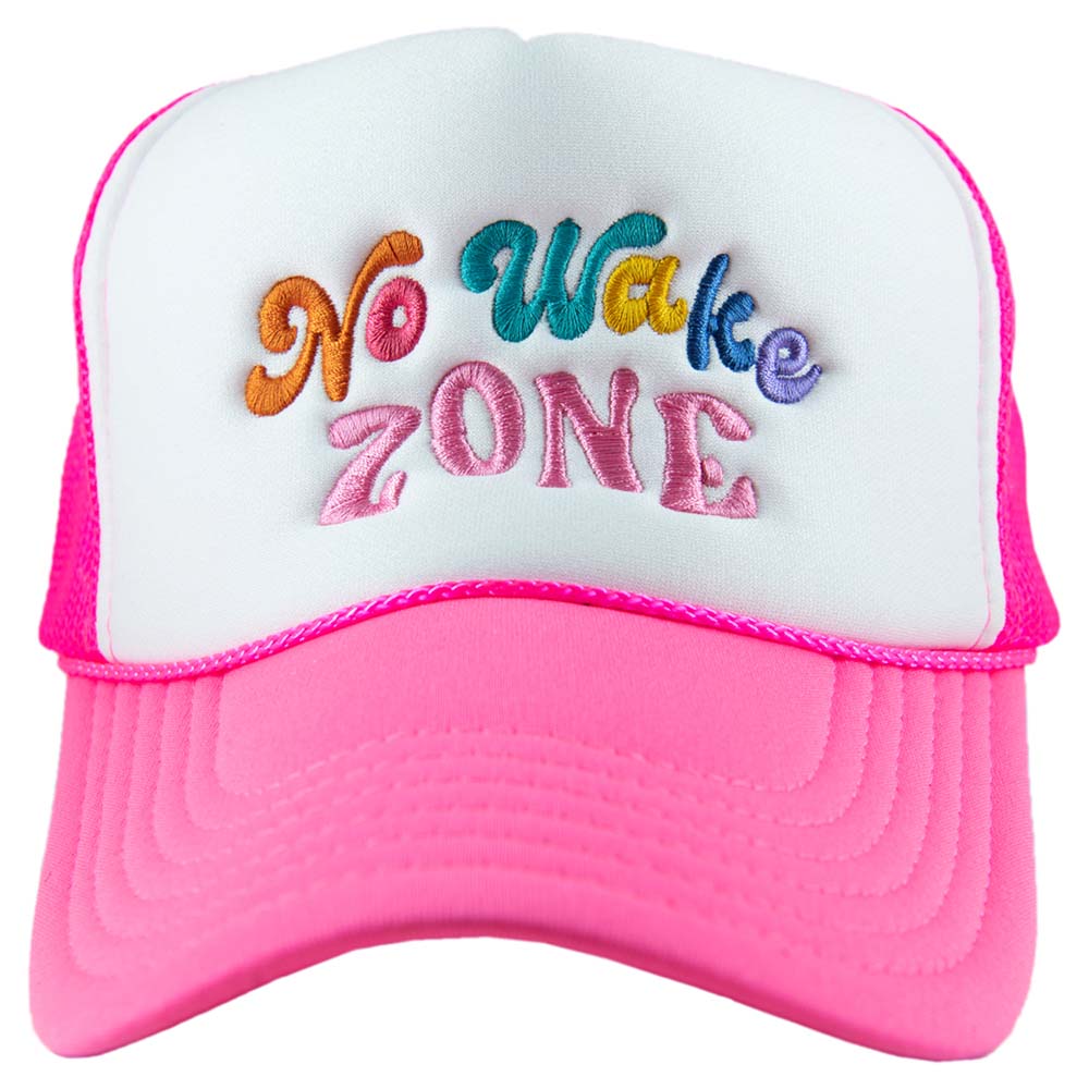 No Wake Zone Tween/Adult Trucker Hat