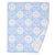 Happy Face Patterned Throw Blanket 50 X 60- Blue