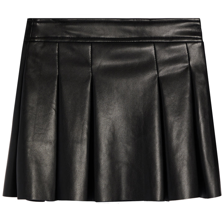 Flowers By Zoe Black Pleated Pleather Skort * Built in Shorts*