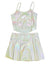 Flowers By Zoe Iridescent 2pc Skort Set ( Built in shorts) - Everything But The PrincessFlowers By Zoe