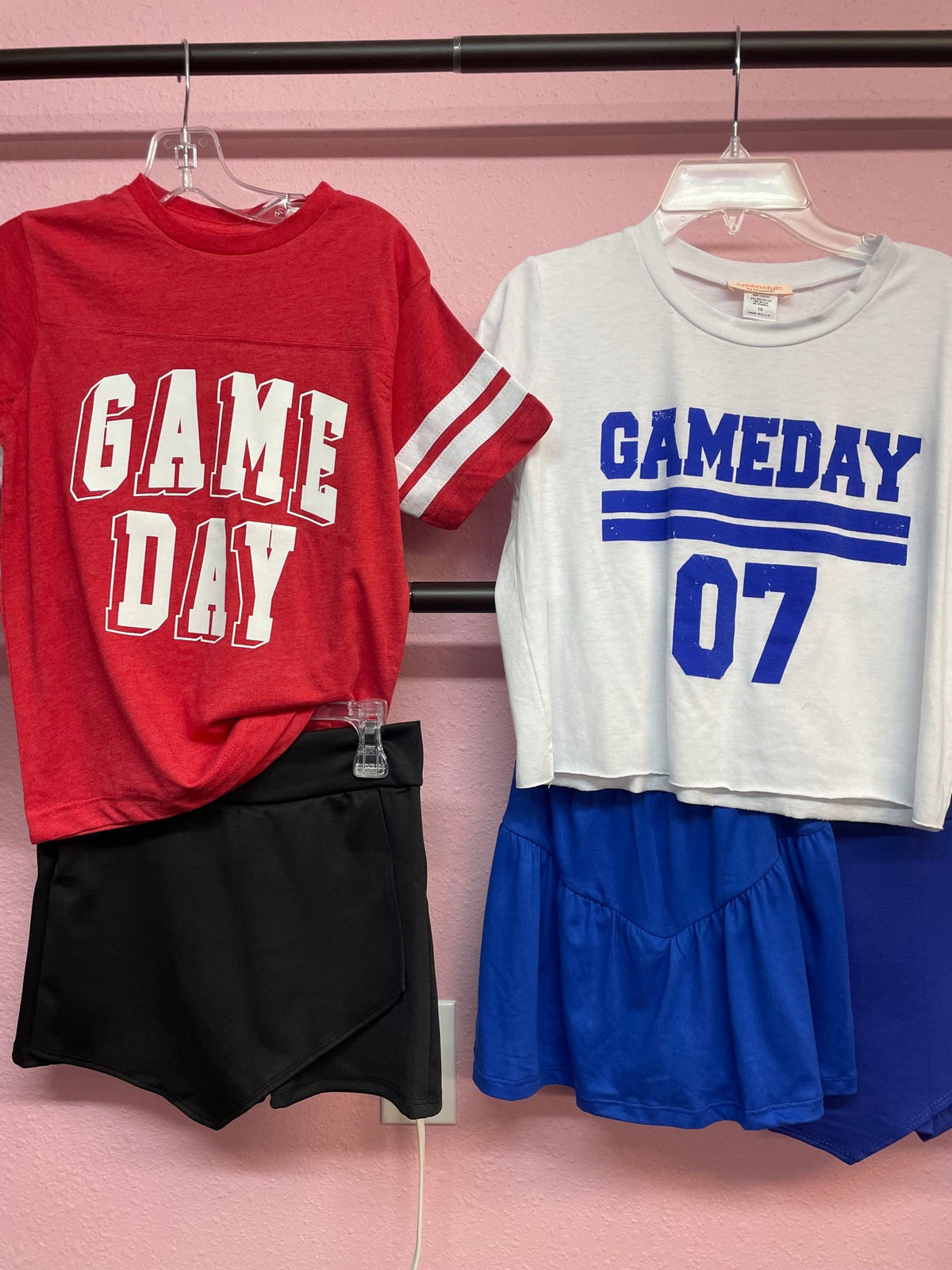 Game Day Varsity Tee -Red - Everything But The PrincessBabe Co