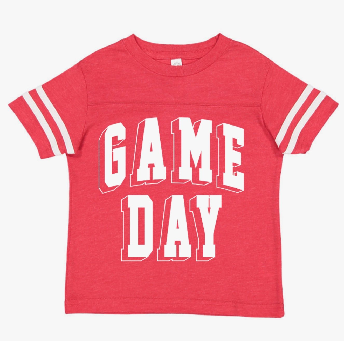 Game Day Varsity Tee -Red - Everything But The PrincessBabe Co
