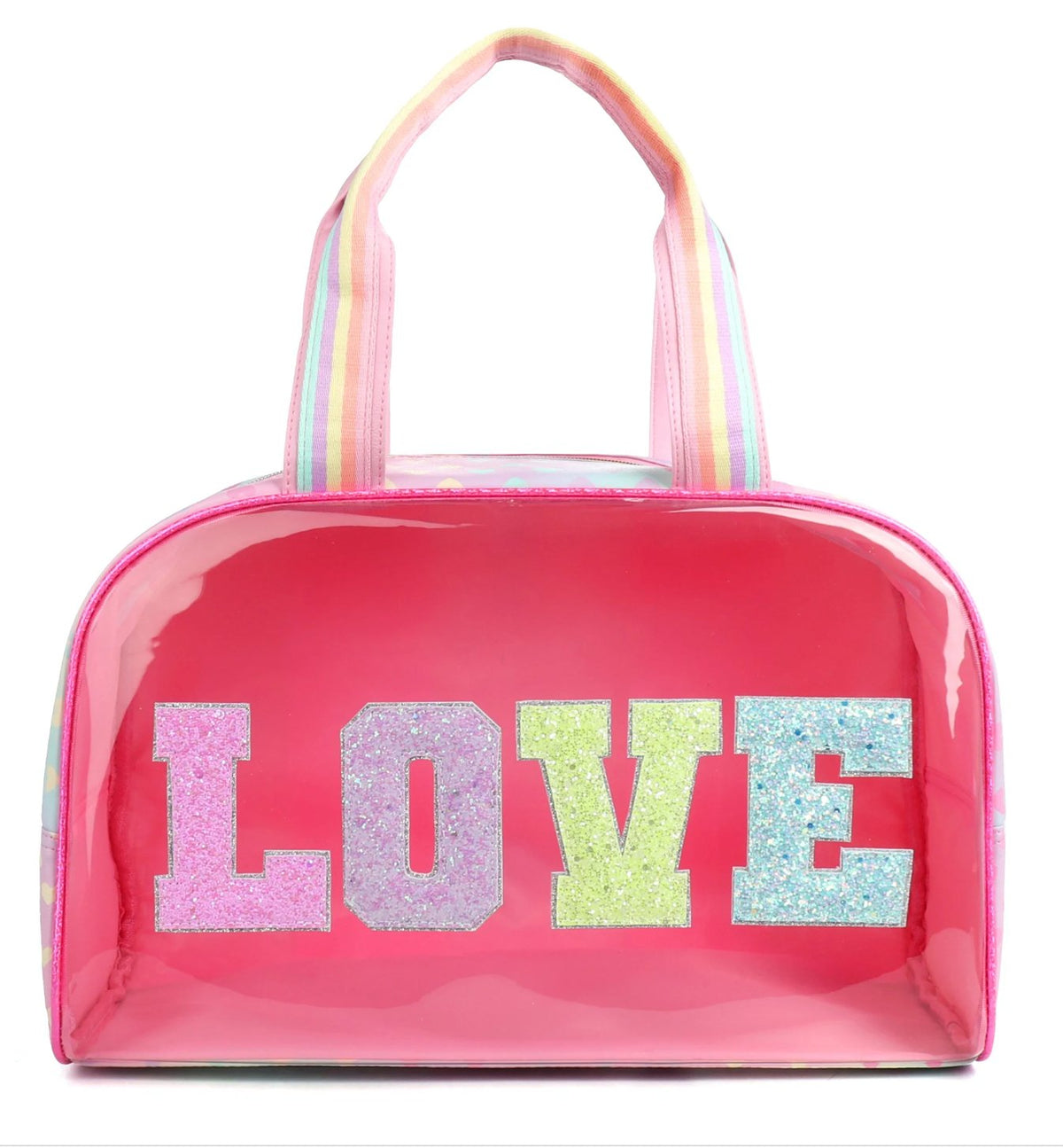 Glam Embroidered Letter Duffle Bag - Love - Everything But The PrincessOMG