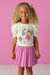 Hannah Banana Pleated Pleather Skirt - Pink - Everything But The PrincessBaby Sara