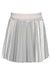 Hannah Banana Pleated Pleather Skirt - Silver - Everything But The PrincessBaby Sara