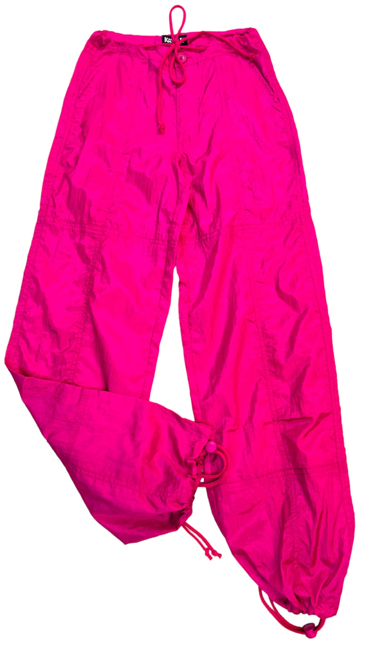 KatieJ NYC Gwen Parachute Pant - Hot Pink