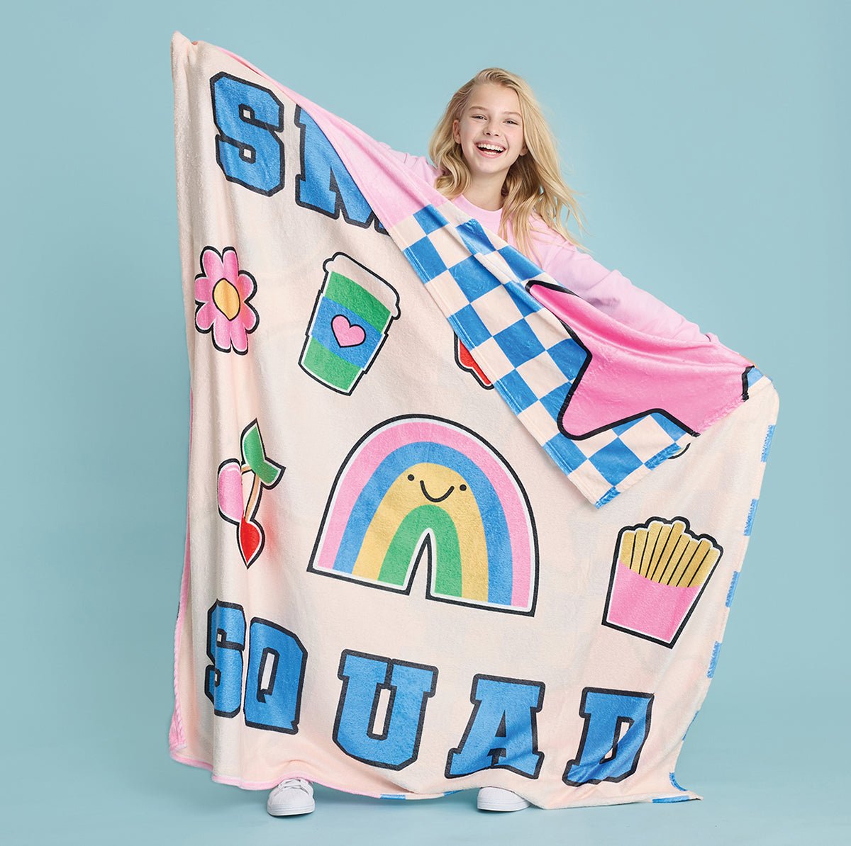 Iscream 60&quot; Smile Squad Plush Blanket - Everything But The PrincessIscream