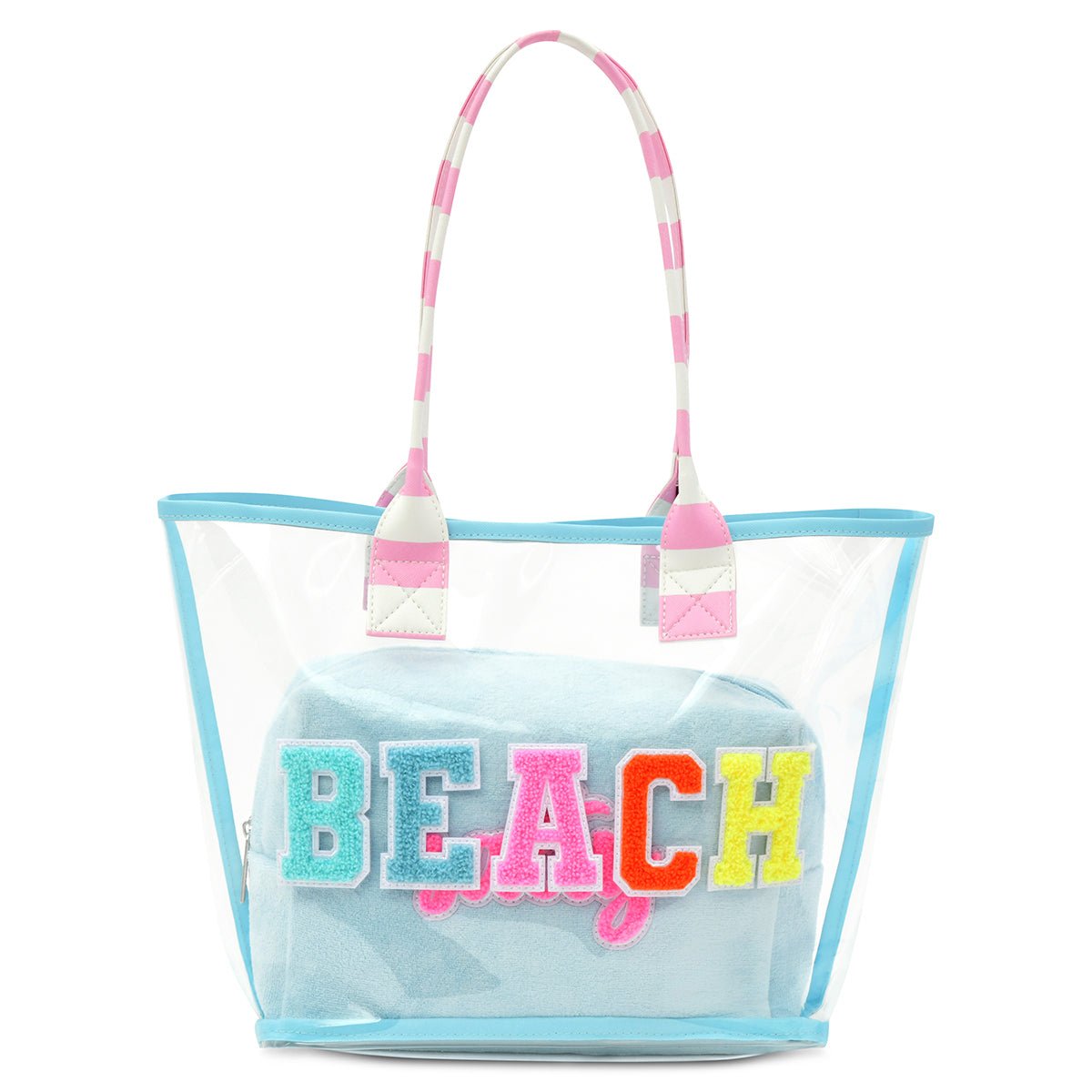 Iscream Beach Clear Tote Bag 2-Piece Set - Everything But The Princessiscream