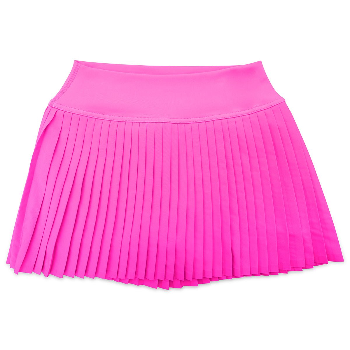 Neon pink pleated skirt best sale