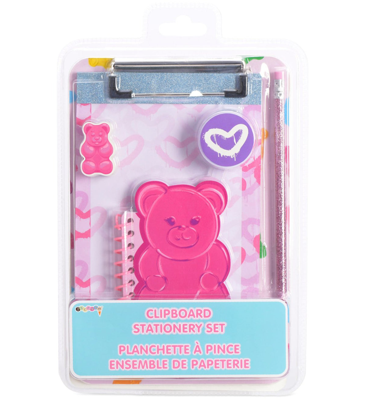 Iscream Gummy Bear Clipboard Stationary Set - Everything But The Princessiscream