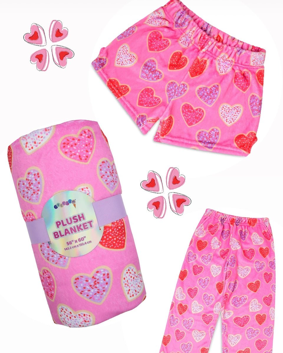 Iscream Heart Cookies Plush Pants - Everything But The Princessiscream