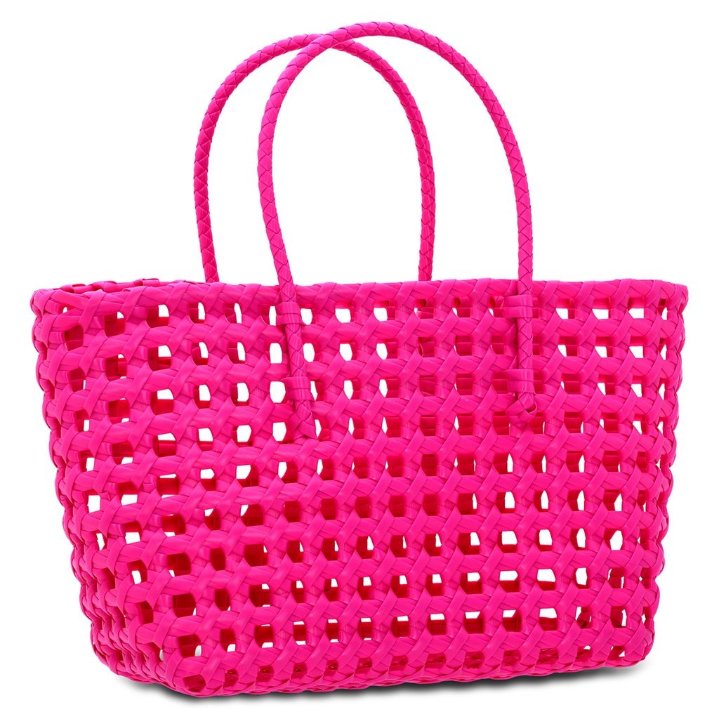 Iscream Hot Pink 13” Woven Tote - Everything But The Princessiscream