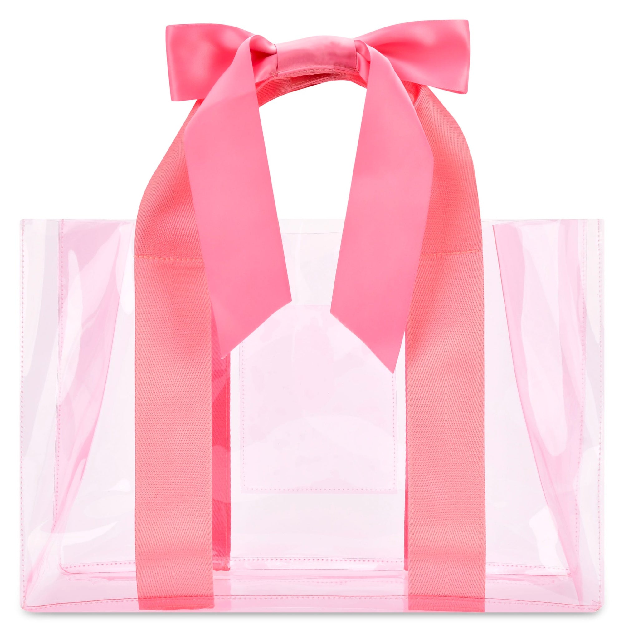 Iscream Pretty Bow Clear Tote front view