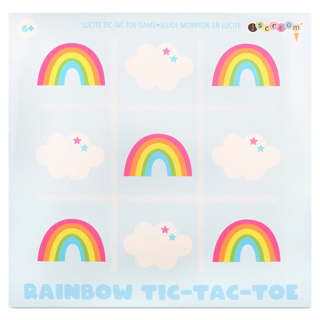 Iscream Rainbow Lucite Tic Tac Toe Game - Everything But The Princessiscream