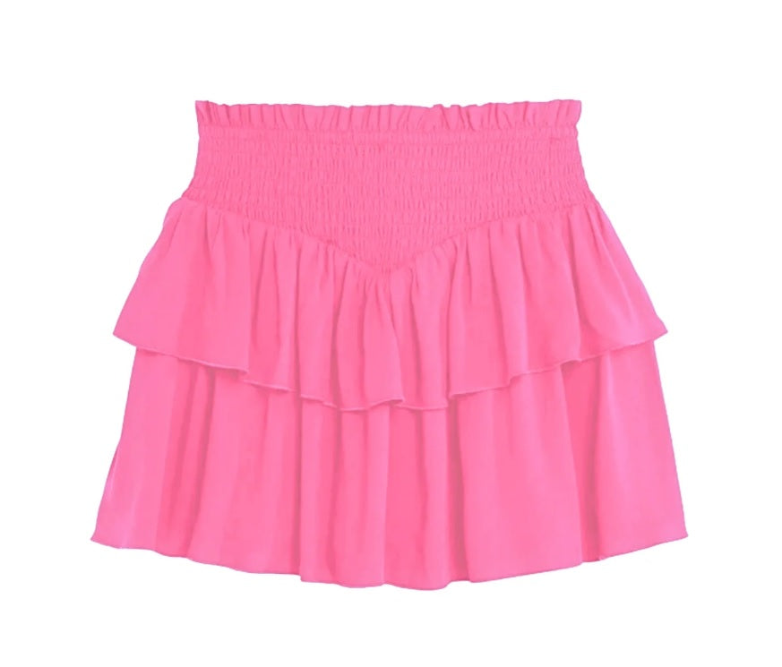 KatieJ NYC Brooke Skirt - Neon Pink  * Kids &amp; Juniors*